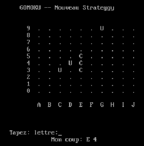 Gomoku Gameplay (DOS)