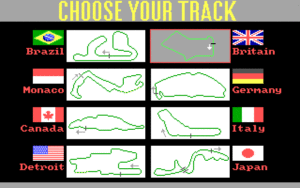 Grand Prix Circuit Gameplay (DOS)