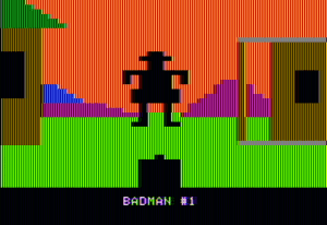 Gunfight Gameplay (Apple II)