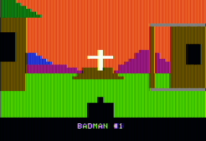 Gunfight Gameplay (Apple II)