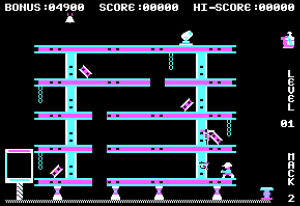 Hard Hat Mack Gameplay (DOS)