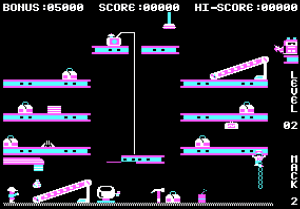 Hard Hat Mack Gameplay (DOS)