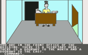 Hi-Res Adventure #0: Mission Asteroid Gameplay (Commodore 64)