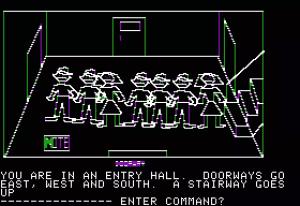 Hi-Res Adventure #1: Mystery House Gameplay (Apple II)