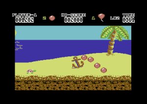 Hoppin' Mad Gameplay (Commodore 64)