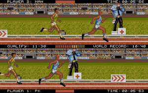 International Athletics Gameplay (DOS)
