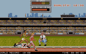 International Athletics Gameplay (DOS)
