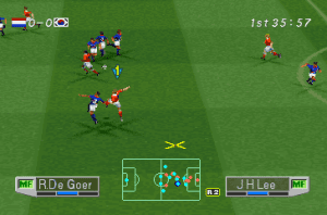 International Superstar Soccer Pro 98 Gameplay (PlayStation)