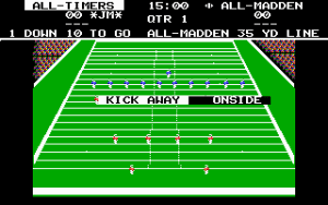 John Madden Football Gameplay (DOS)