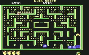 Jr. Pac-Man Gameplay (Commodore 64)