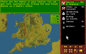 Kingmaker Gameplay (DOS)