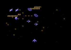 Lazer Force Gameplay (Commodore 64)