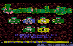 Lemmings Gameplay (DOS)