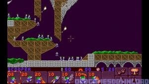 Lemmings Gameplay (DOS)