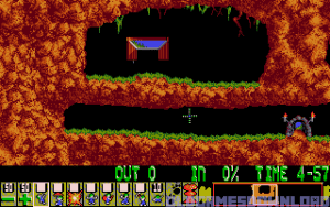Lemmings Gameplay (DOS)