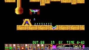 Lemmings Gameplay (DOS)