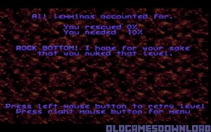 Lemmings Gameplay (DOS)