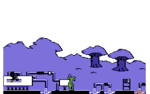 Little Green Man Gameplay (Commodore 64)
