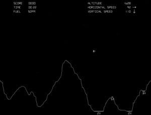 Lunar Lander Gameplay (Arcade)