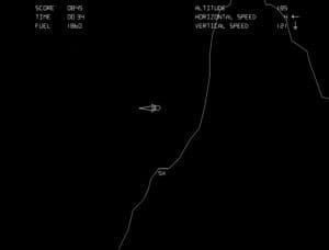 Lunar Lander Gameplay (Arcade)