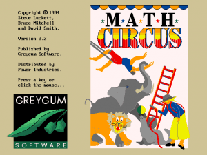 M*A*T*H*S Circus Gameplay (DOS)