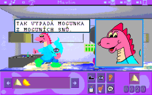 Mavlin Vesmírný únik Gameplay (DOS)