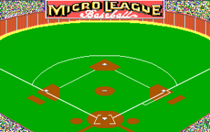 MicroLeague Baseball II Gameplay (DOS)