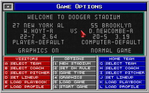 MicroLeague Baseball IV Gameplay (DOS)