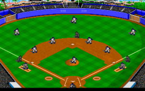 MicroLeague Baseball IV Gameplay (DOS)