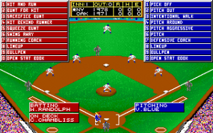 MicroLeague Baseball: The Manager's Challenge Gameplay (Amiga)