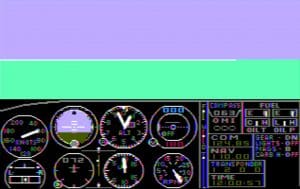 Microsoft Flight Simulator 1.0 Gameplay (IBM PC)