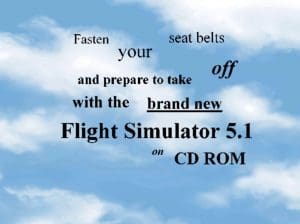 Microsoft Flight Simulator 5.1 Gameplay (DOS)