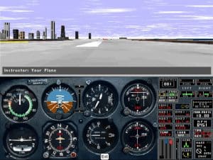 Microsoft Flight Simulator 5.1 Gameplay (DOS)