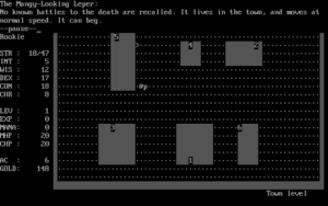 Moria Gameplay (DOS)