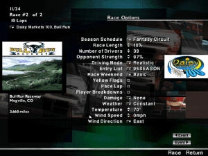 NASCAR Racing 2 Gameplay (DOS)