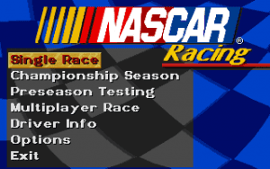 NASCAR Racing Gameplay (DOS)