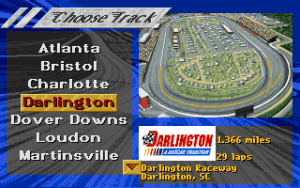 NASCAR Racing Gameplay (DOS)
