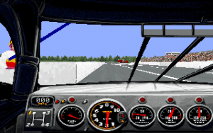 NASCAR Racing Gameplay (DOS)