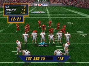 NCAA Football 98 Gameplay (PlayStation)
