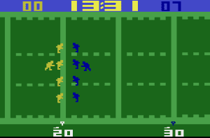 NFL Football Gameplay (Atari 2600)
