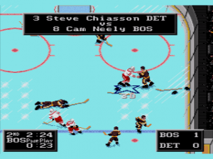 NHLPA Hockey '93 Gameplay (Genesis)