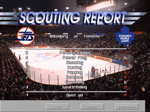 NHL 95 Gameplay (DOS)