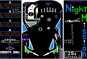 Night Mission Pinball Gameplay (Apple II)