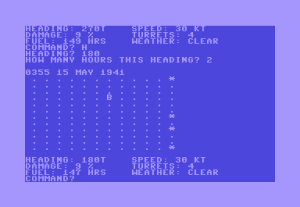 North Atlantic Convoy Raider Gameplay (Commodore 64)