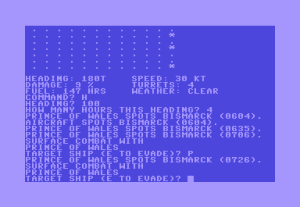 North Atlantic Convoy Raider Gameplay (Commodore 64)