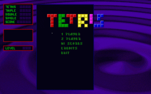 Novalight Tetris Gameplay (DOS)