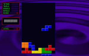 Novalight Tetris Gameplay (DOS)