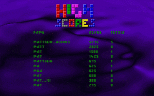 Novalight Tetris Gameplay (DOS)