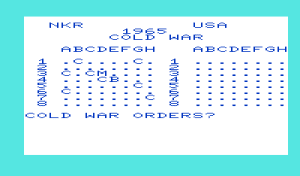 Nukewar Gameplay (VIC-20)