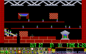 Oh No! More Lemmings Gameplay (DOS)